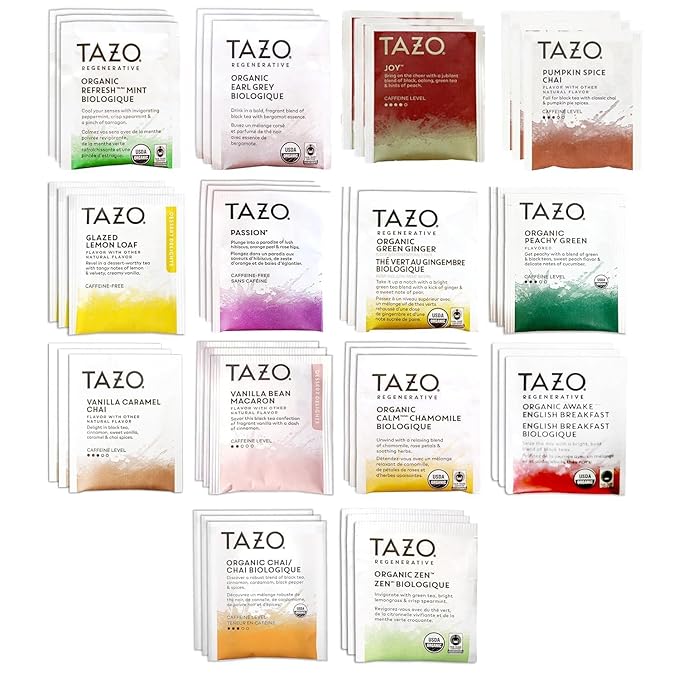 Tea Bags Sampler Assortment Variety Pack Gift Box with 14 Flavors – Premium Tea Gift Set for Women Men Couples Family Friends Coworkers (Pack of 1, 42, Count)