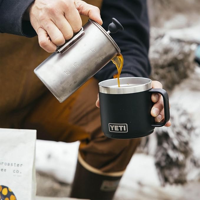 YETI Rambler 14 oz Stackable Mug, Vacuum Insulated, Stainless Steel with MagSlider Lid