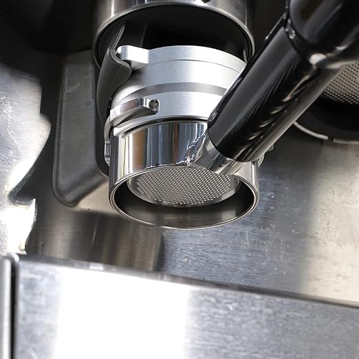 FIRJOY 54mm Espresso Dosing Funnel for Breville Barista Portafilters (Aluminum Alloy-Silver)