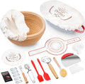 Sourdough Starter Kit,sourdough Bread Baking Supplies,Bread Proofing Basket,Sourdough Proofing Basket,Sourdough Kit Gifts for Bakers Women Wife Mom