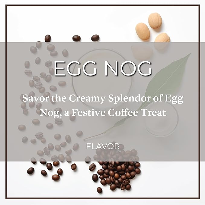 San Diego Coffee Egg Nog, Medium Roast, Whole Bean Coffee, 5-Pound Bag Café en grano tostado