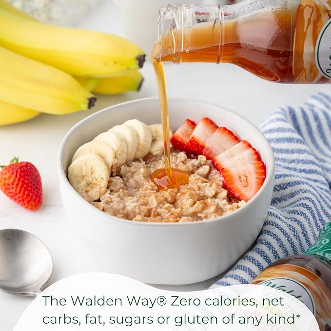 Walden Farms Maple Bacon Syrup – Perfect for Pancakes, Waffles, Desserts – Zero Calorie, Sugar-Free, Low Carb, Keto-Friendly, Gluten-Free, Vegan – 12 oz Bottle