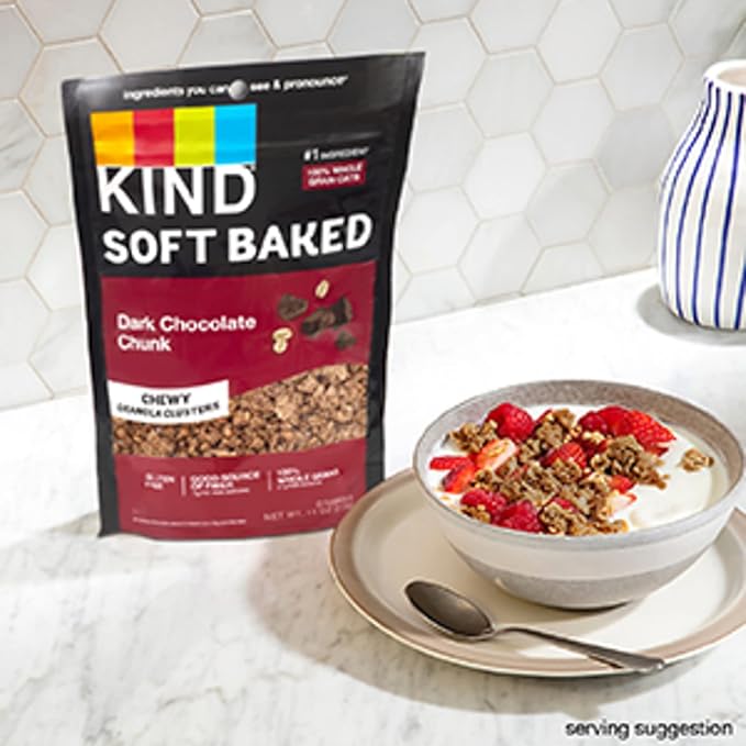 KIND Soft Baked Granola, Dark Chocolate Chunk, 5 count