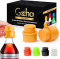 GOCHA | 2 PCS Vacuum Soda Bottle Stopper | Silicone Fizz Keeper | Carbonation Preserver for Soft Drinks & Beverages | Universal Leak-Proof Bottle Cap | (Orange)