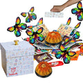 Birthday Explosion Box Gift with Flying Butterfly Surprise by Send A Cake, Vegan Carrot Bundt Cake & Candy - Birthday, Holiday, Special Occasion – Gift for Women, Men, Adults, Kids