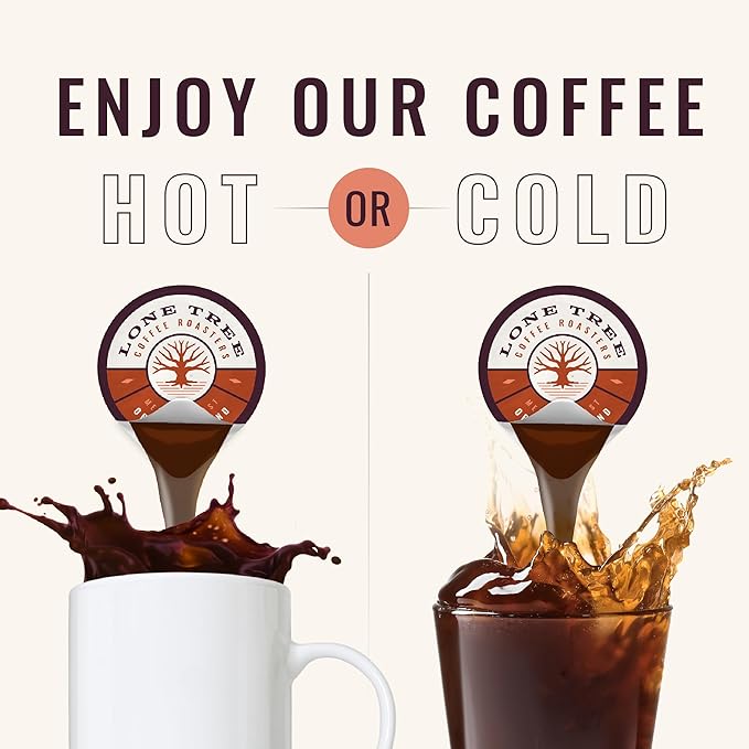 Lone Tree Single-Serve Coffee Pods – Premium 100% Arabica Liquid Concentrate – Smooth & Bold Medium Original Roast – 48 Pods – Ready Hot or Iced