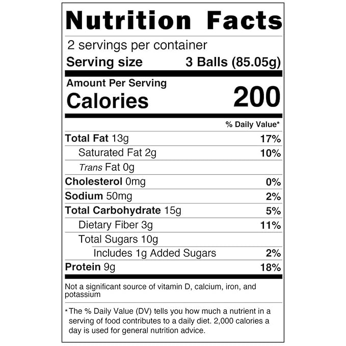 Wholly Balls Protein Bites – Healthy Plant-Based Snack | High Protein, Low Sugar, Gluten-Free Energy Balls (Pack of 3, Breakfast Ball)