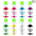 Gel Food Coloring 8 Colors x 0.35 oz Concentrated Gel Based Food Dye Vibrant Icing Colors Neon Food Coloring for Baking Cake Decorating Cookies Fondant, 10g / Bottle