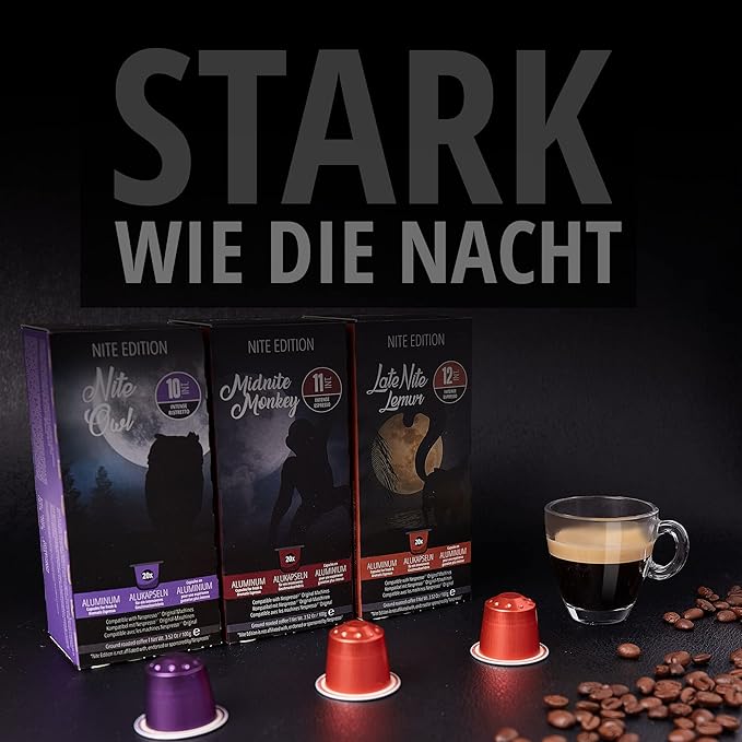 240ct Dark Roast Espresso Variety Pack | Compatible with Nespresso | Aluminum Coffee Capsules | Intensity 10 11 12 | High Intensity Espresso Lungo Ristretto