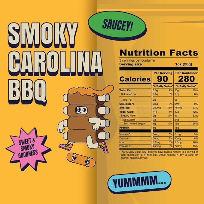 Louisville Vegan Jerky Co. Variety Bundle Vegan Jerky 3 oz. 6 pack (Smoky Carolina BBQ, Buffalo Hot Wing, General Tso, Maple Bacon, Pepperoni Pizza, Smoked Black Pepper)