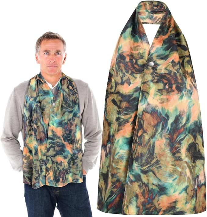 Adult Bib Scarf - Dignified Alternative to Bibs | Washable and Reusable Clothing Protectors for Eating