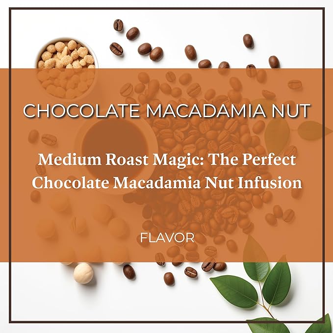 San Diego Coffee Chocolate Macadamia Nut, Medium Roast, Whole Bean Coffee, 16-Ounce Bags (Pack of 2) Café en grano tostado