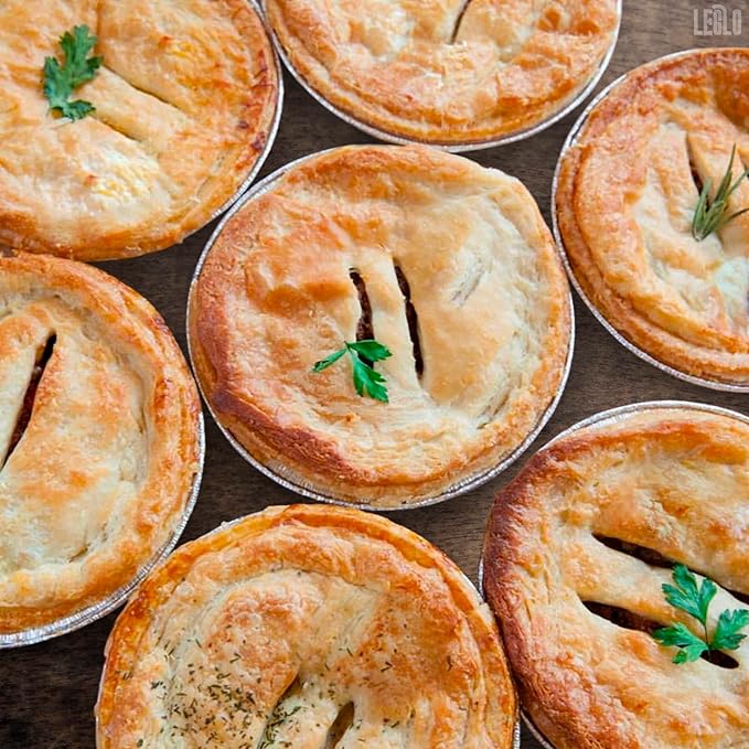 LEGLO 100 Pcs Disposable Egg Tart Tins - 2.9" Aluminum Mini Pie Tins, Quality and Durable Material, Easy to Use and Oven Safe, Moisture and Odor Resistant, Good for Fruit, Pastry, Meat, and Pot Pies