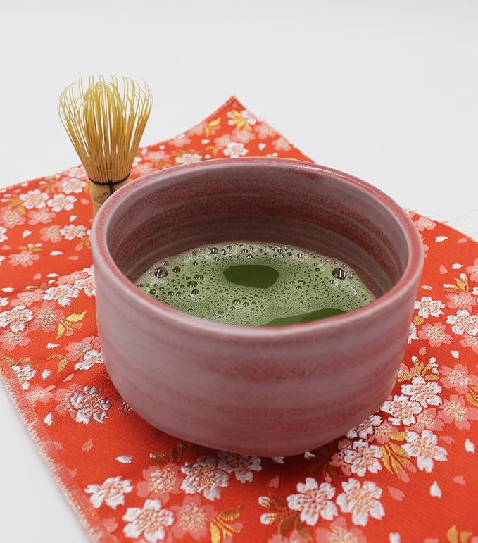 Japanese Traditional Handcrafted Matcha Chawan Tea Bowl Cup Ceremony Tableware Pottery (Guren)
