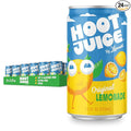 Hoot Juice Original Lemonade By Lemonati, No Artificial Sweeteners or Flavors, Gluten-Free, Kosher, Non-GMO, Vegan, 7.5 Fl Oz Mini-Cans, Pack Of 24, Original Lemonade
