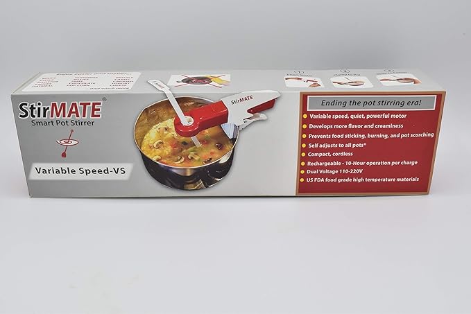 StirMATE Automatic Pot Stirrer GEN 3- Variable Speed, Self-Adjusting, Powerful, Cordless, (Updated 2024)