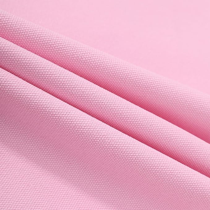 AFUN Chef Aprons for Men Women with Large Pockets, Cotton Canvas Cross Back Heavy Duty Adjustable Work Apron, Size M to XXL (Lightpink)