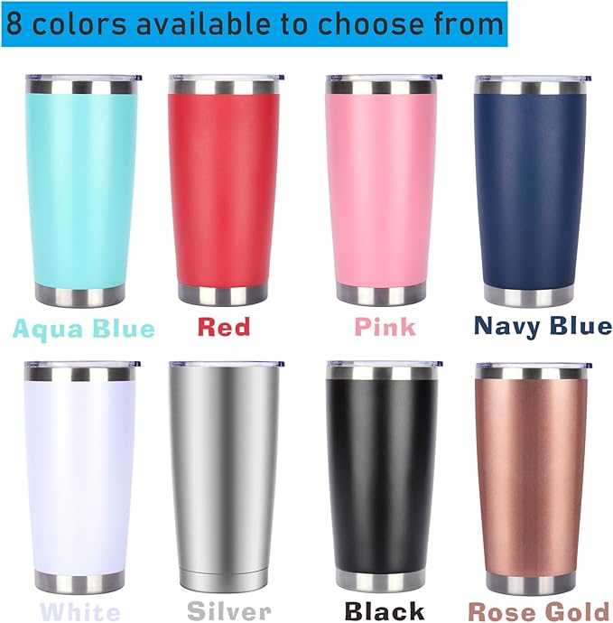 Pandance 20oz Stainless Steel Insulated Tumblers with Lid and Straw Bulk, Double Wall Vacuum Water Cups for Hot & Iced Coffee Drinks Travel Mug (Black, 1 pack)