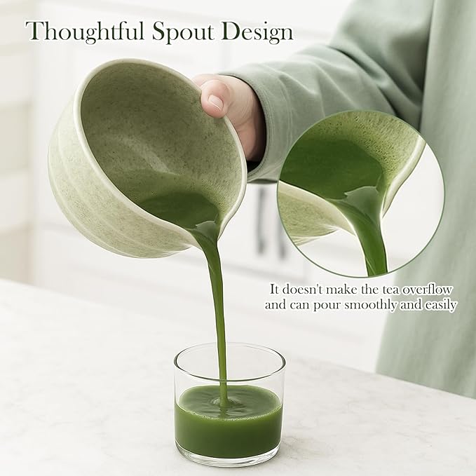 Matcha Set, 8 PCS Japanese Matcha Bowl Set with Whisk and Tea Scoop - Traditional Matcha Kit for Authentic Matcha Preparation, Perfect for Gift