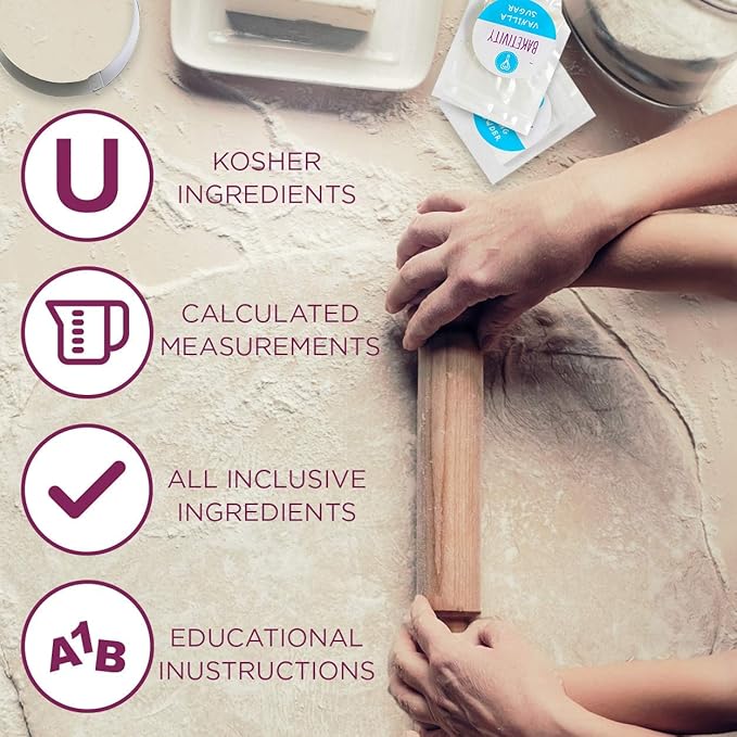 Baketivity Kids Baking DIY Activity Kit - Bake Delicious Chocolate Chunk Cookies with Pre-Measured Ingredients – Best Gift Idea for Boys and Girls Ages 6-12