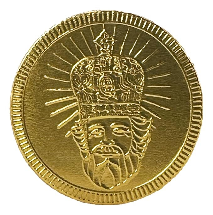 Foiled Again! Chocolate St. Nicholas Day Coins - Belgian Milk Chocolate Coins - Bright Colorful Foils - Beautiful Feast of St. Nicholas Designs - Sealed, Resealable Bag - 1 pound