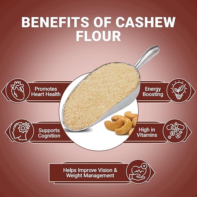 Wellbee's Cashew Flour - 5 LB - For Gluten Free Baking - 100% All Natural Cashews - Finely Ground