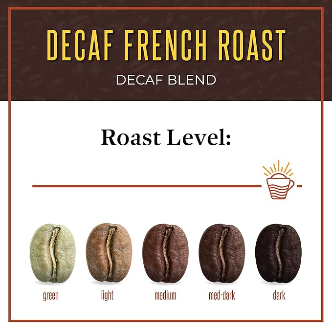 San Diego Coffee DECAF French Roast, Dark Roast, Whole Bean Coffee, 16-Ounce Bags (Pack of 2) Café en grano tostado descafeinado