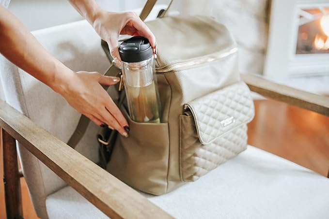Teabloom Travel Tea Infusing Cup – Insulated Borosilicate Glass Bottle with Magnetic Controlled Infuser and Flip Lid for Hot Tea, Cold-brew Coffee, Fruit Water – The Innovator Tumbler (15oz/450ml)