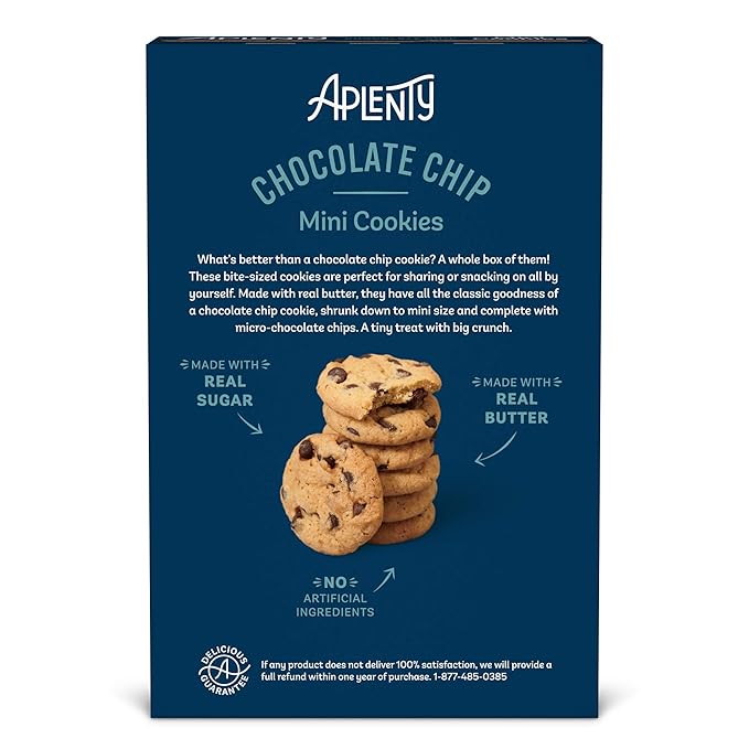 Aplenty, Chocolate Chip Mini Cookies, 8 oz
