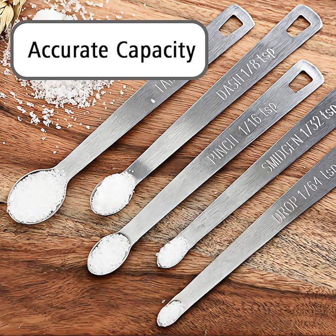 1PCS 1/64 Teaspoon(1/64tsp, 0.08ml, Drop) Single Tiny Measuring Spoon, Small Individual Stainless Steel Measure Spoons Only