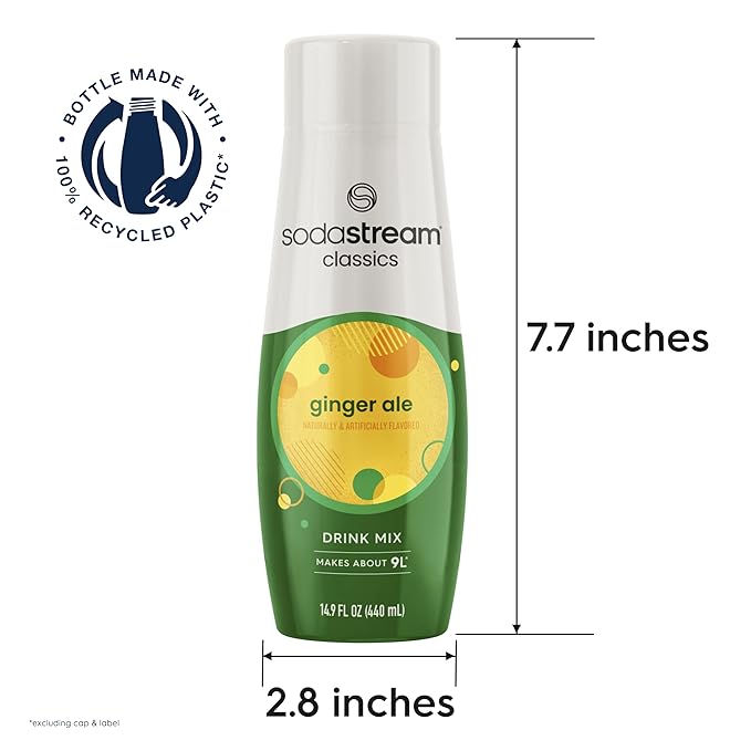 SodaStream Ginger Ale, 440ml 4-Pack