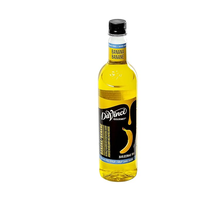 DaVinci Gourmet Sugar-Free Banana Syrup, 25.4 Fluid Ounces (Pack of 4)
