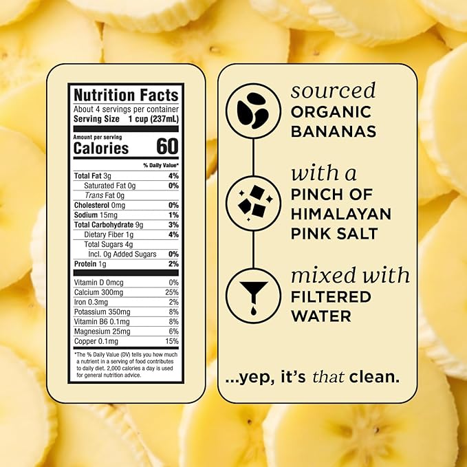 Mooala – Organic Original Bananamilk, 32 FL Oz (Pack of 6) – Shelf-Stable, Non-Dairy, Nut-Free, Gluten-Free, Plant-Based Beverage