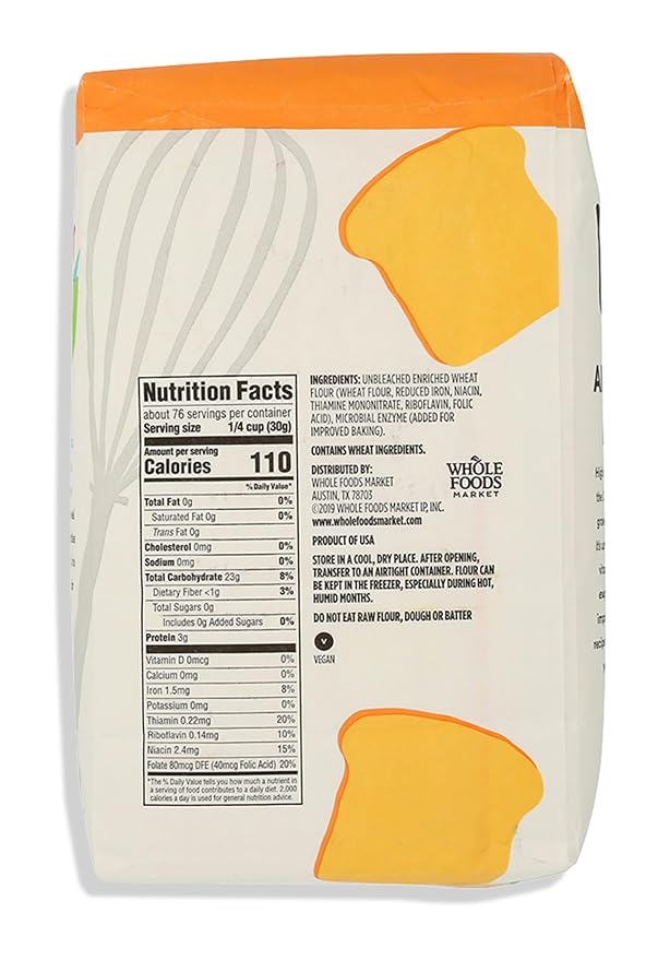 365 by Whole Foods Market, All Purpose Flour, 80 Ounce