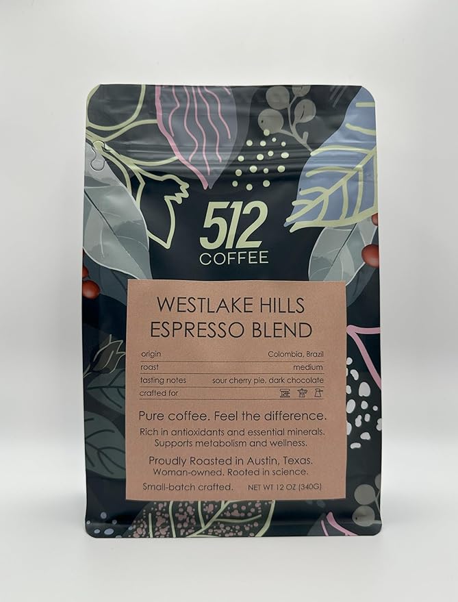 512 Coffee – Specialty Whole Bean – Westlake Hills Espresso Blend – Medium Roast – Freshly Hand-Roasted Arabica, Premium Small Batch