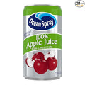 Ocean Spray 100% Apple Juice, 7.2 oz Cans (Pack of 24)