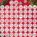 Christmas Stencils for Painting on Wood Slice,58pcs Small Christmas Stencil Xmas Holiday Templates