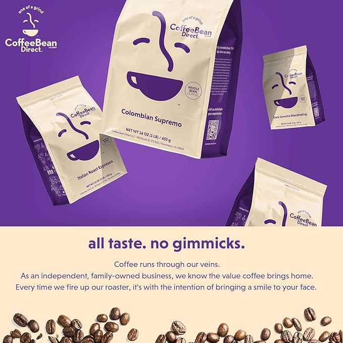 Coffee Bean Direct Eyes Wide Open, Whole Bean Coffee, Light Roast, 2.5 Pound Bag (Pack of 1)