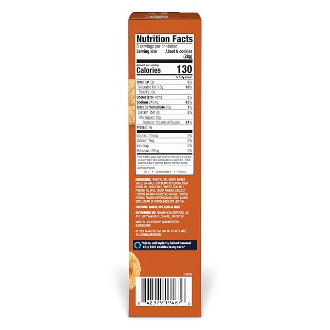 Aplenty, Salted Caramel Chip Mini Cookies, 8 oz