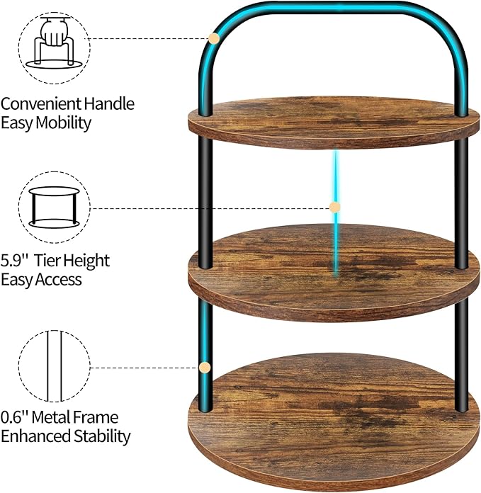 Cupcake Stand, Wooden Cupcake Stand for 100 Cupcakes 3 Tier Large Dessert Table Display Set Cupcake Tower Tiered Tray Stand Serving Tray for Party Supplies Vendor Display Farmhouse Decor