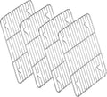 P&P CHEF Baking Cooling Rack Set for Cooking Roasting, 4-Piece Stainless Steel Wire Racks for Oven Use, Healthy & Dishwasher Safe, Rectangle, 11.6 Inch