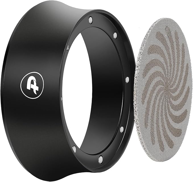 PUSEE 54mm Magnetic Dosing Funnel & Puck Screen Set 8 Magnetic Espresso Coffee Dosing Ring Reusable 1.7mm Puck Screen 316 Stainless Steel Fits All 54mm Portafilters Espresso Tools Espresso Accessories