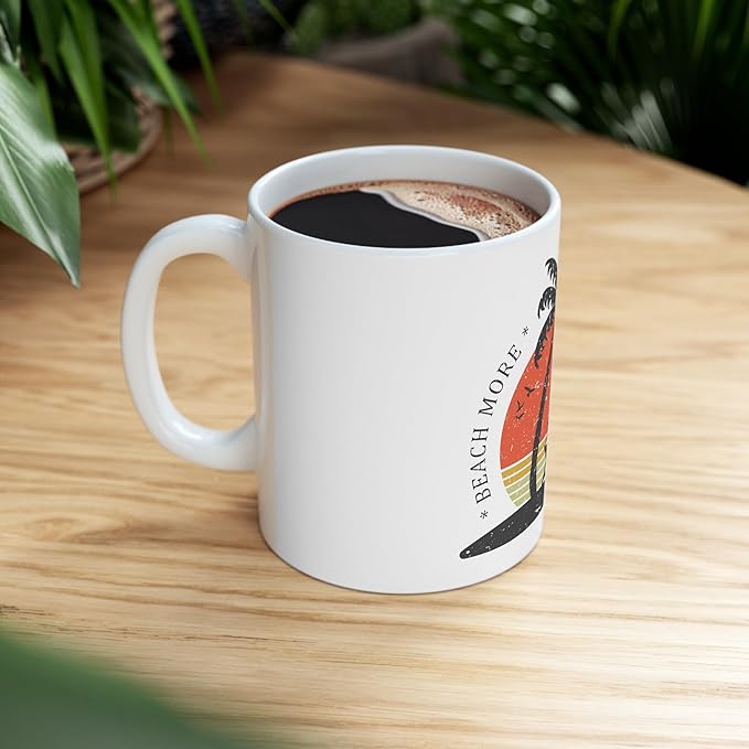 11 OZ Novelty Coffee Mugs - Christmas Gift (Beach Theme)