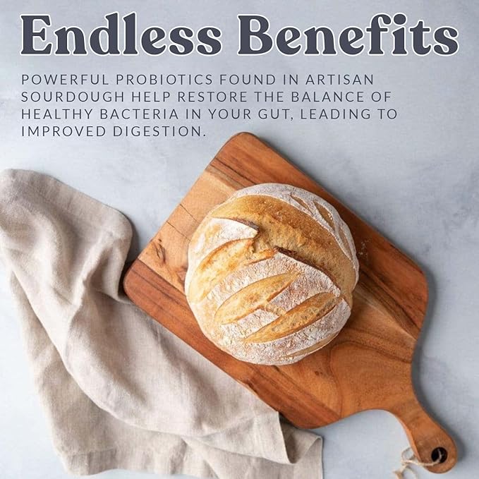 Cultures for Health Gluten Free Sourdough Starter | Heirloom Dehydrated Culture for Baking Gluten Free Bread | DIY Pasta, Pizza Dough, Pie Crust, & More | Non-GMO Prebiotic Sourdough Bread
