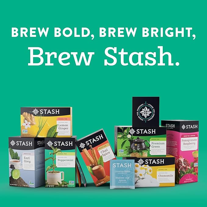 Stash Tea English Breakfast Black Tea, 6 Boxes of 30 Tea Bags Each (180 Tea Bags Total)