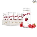 Sovány Sparkling Water, Raspberry, Seltzer Water Drinks, USDA Organic, Made With Real Fruit, Non-GMO, Vegan, No Added Sugar, Low Calorie, 12 fl oz, 12 Pack