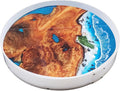 Resin Mold Large Round Deep -Kalinta 24inch Reusable Epoxy Round Molds for Resin Clock, Serving Tray Board, End Table，Floral Preservation Bouquet