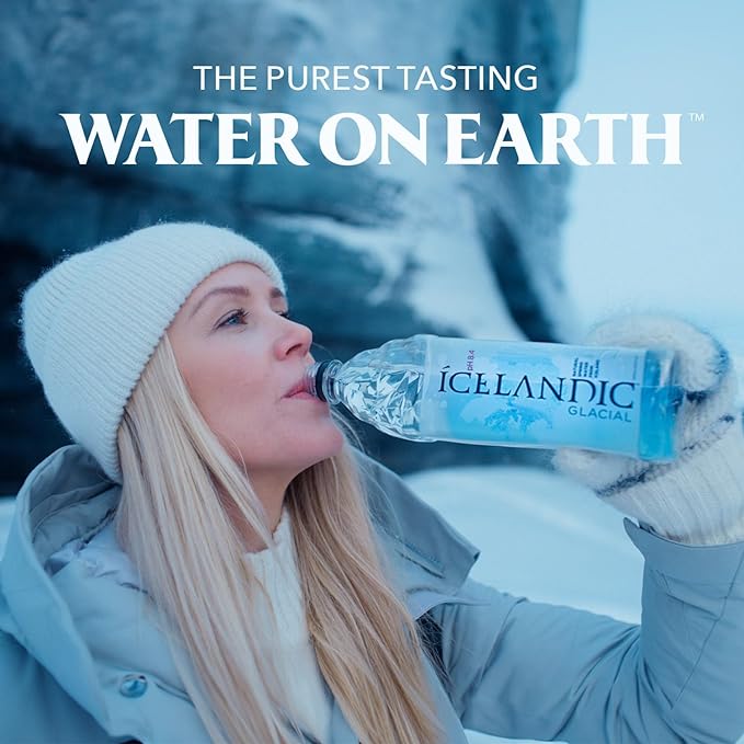 Icelandic Glacial Natural Spring Alkaline Water, 16.9 Fl Oz (Pack of 24)
