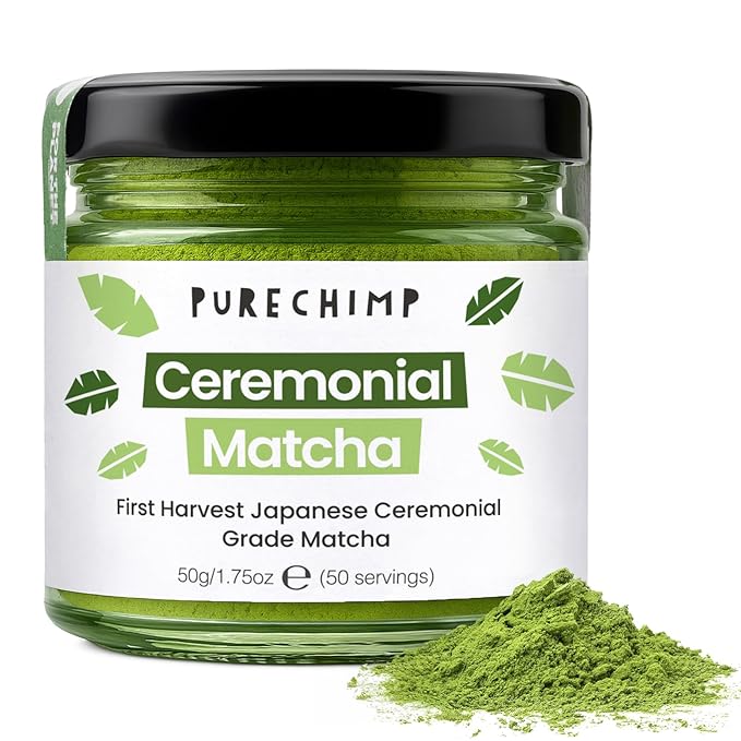 Matcha Green Tea Powder - 1.75 Ounces (50g) of Ceremonial Grade Japanese Matcha for Baking, Lattes and Smoothies - Regular