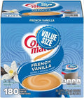 French Vanilla Creamer Singles, Liquid Creamer Singles, Non Dairy, No Refrigeration, 180 Creamer Singles Included Great for Offices, Restaurants, Coffee, Bar, Gift and Homes